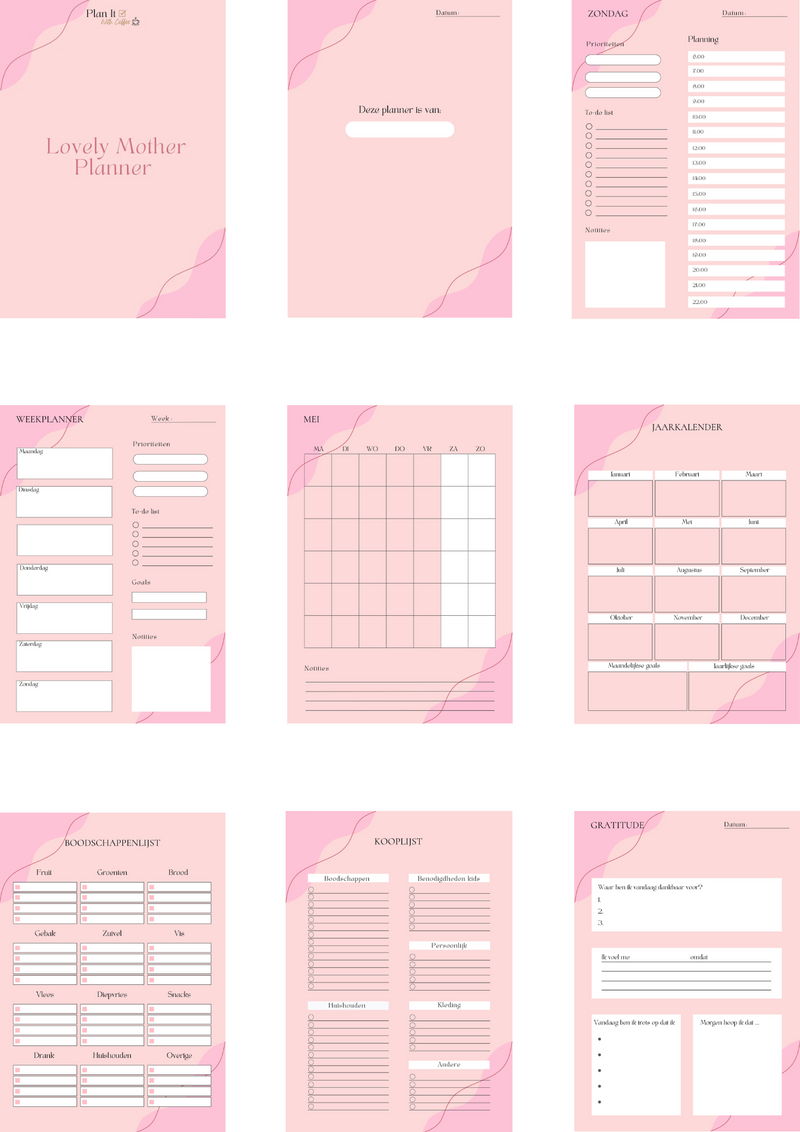 Lovely Mother Planner | Simple